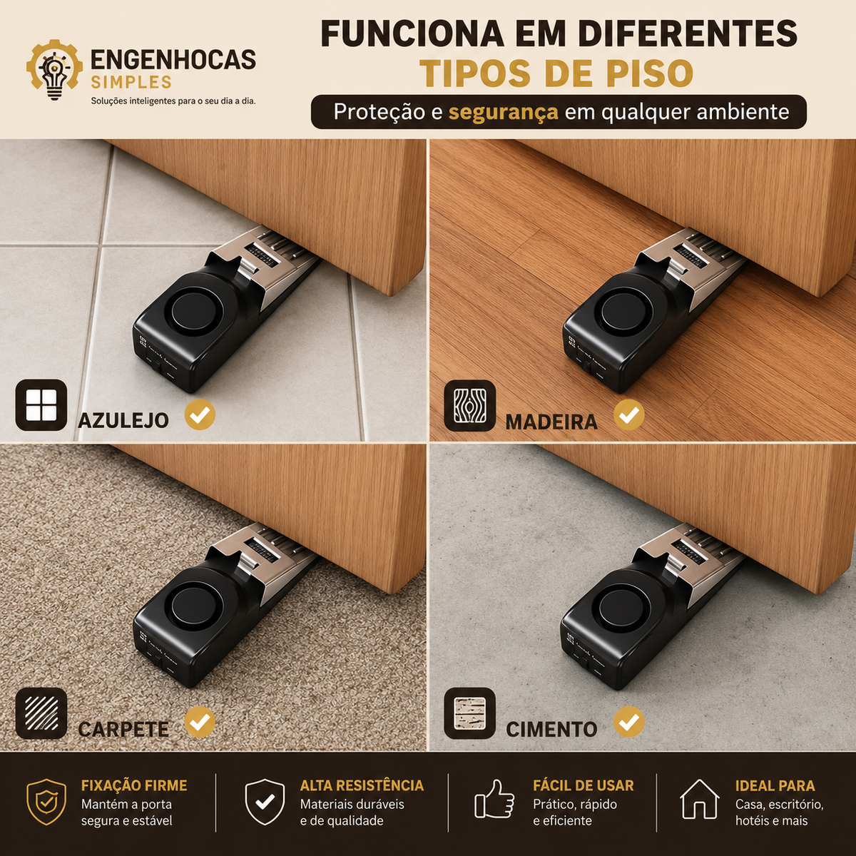Alarme de Porta Antirroubo - Ninguém Entra Sem Que Você Saiba