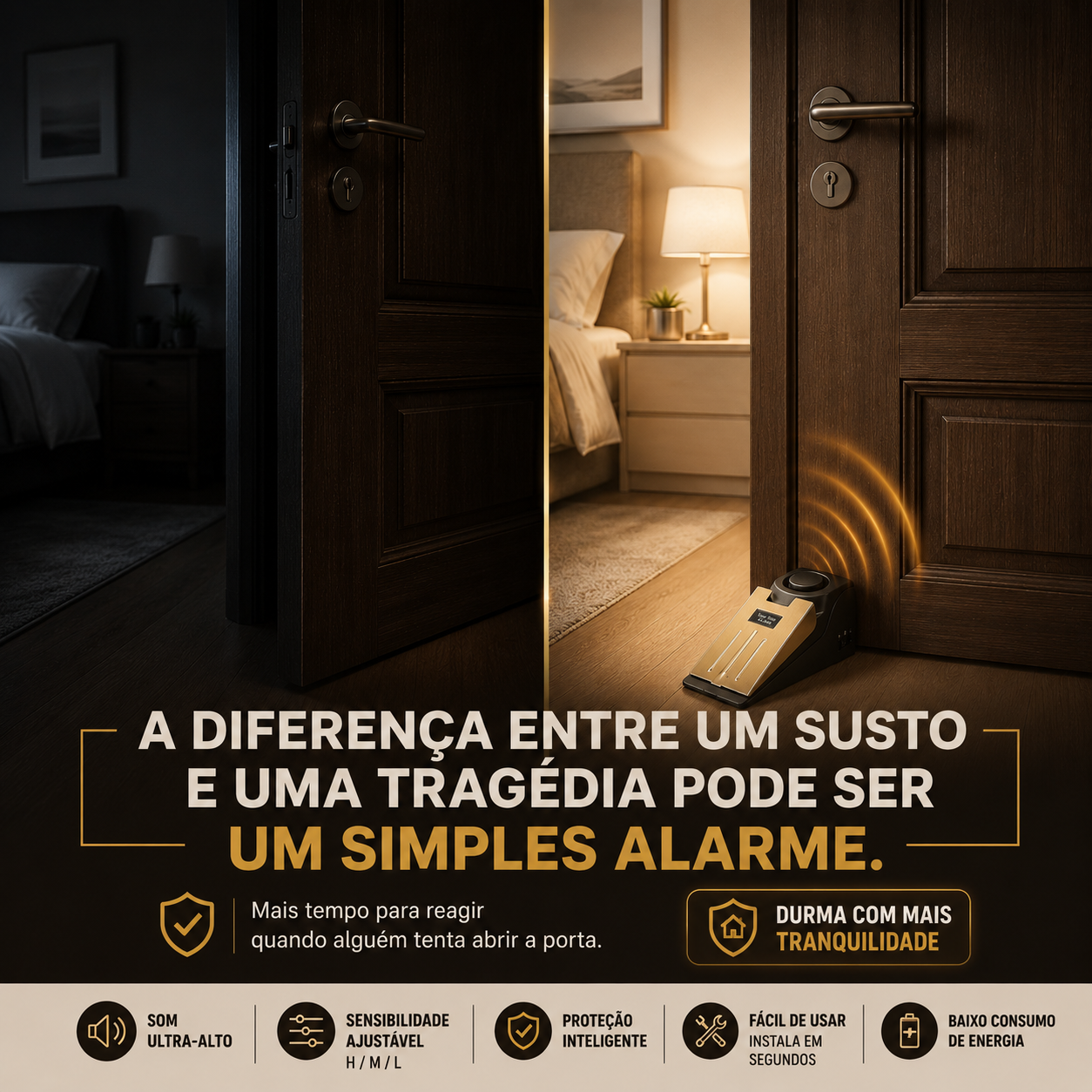 Alarme de Porta Antirroubo - Ninguém Entra Sem Que Você Saiba